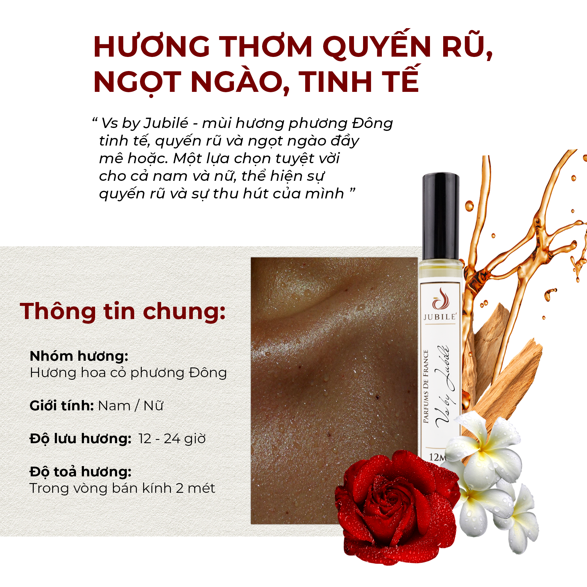 Tinh dầu nước hoa Pháp Jubile Perfume Vs