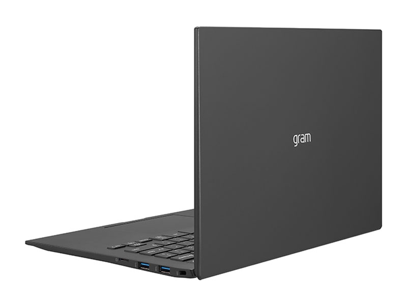 Máy Tính Xách Tay Laptop LG Gram 14Z90P-G.AH75A5 Core i7-1165G7/ RAM 16GB 4266MHz/ M.2(2280) Dual SSD slots - NVME:  512GB/ Intel Iris Xe Graphics / 14.0"(30.2cm) WUXGA (1920*1200) IPS/ / BT 5.1/ Pin 72WHrs/ Obsidian Black/ Win 10/ 999g - Hàng Chính Hãng