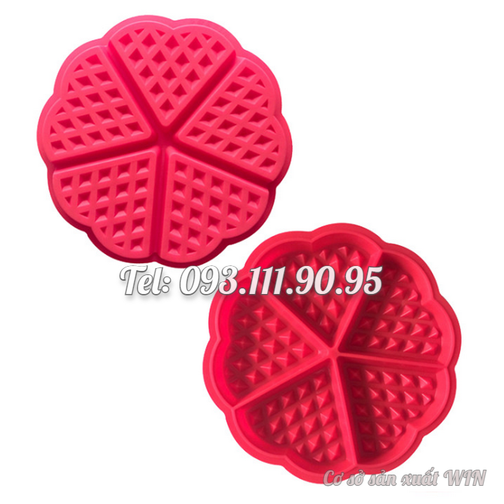 Khuôn silicon làm bánh kẹp, bánh quế loại 13 cm – Mã số 1319