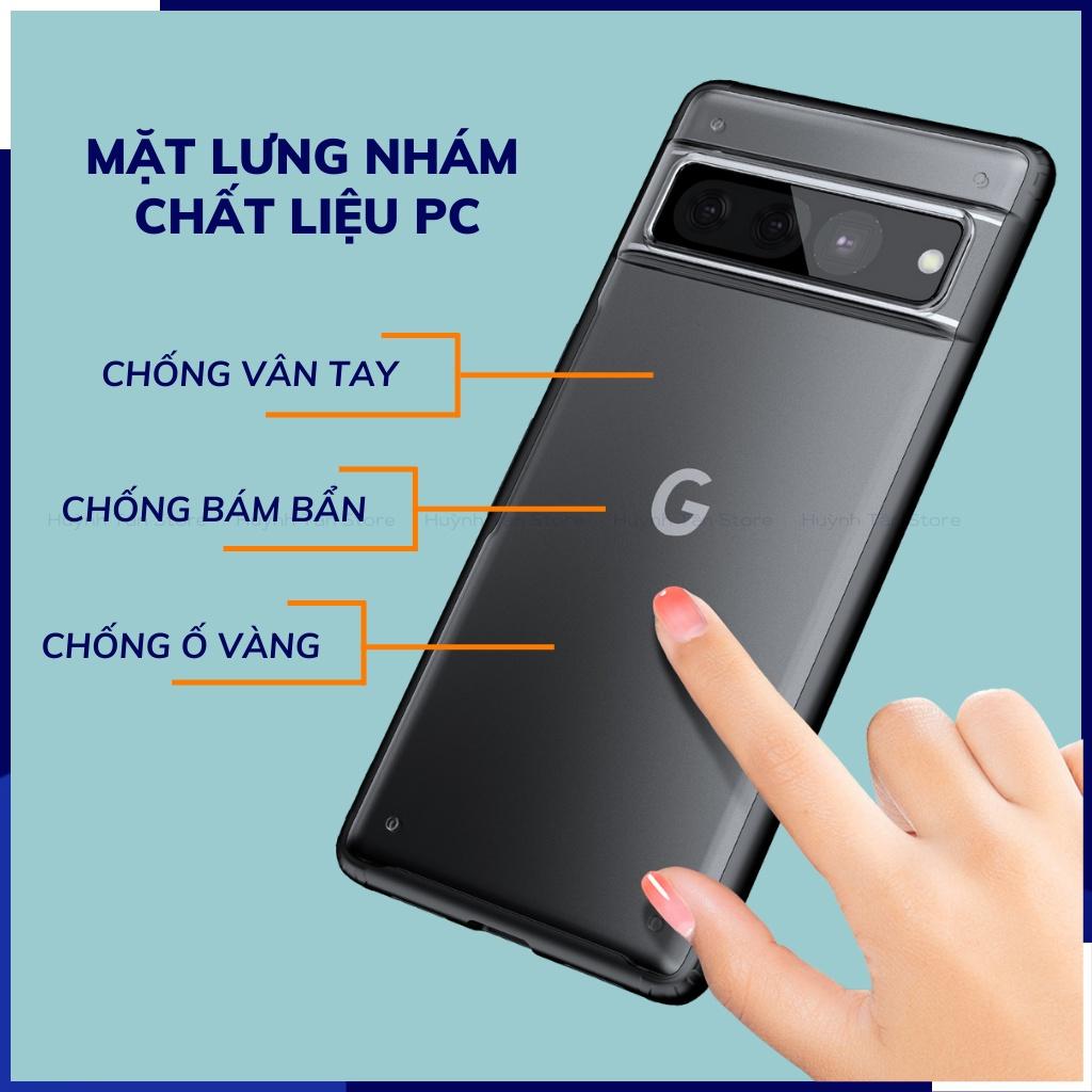 Ốp lưng pixel 7 chống sốc bảo vệ camera chống vân tay nhám viền màu ver 2 phụ kiện điện thoại huỳnh tân store