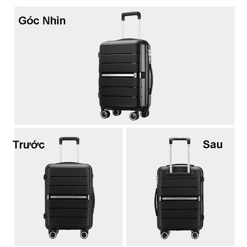 Vali Nhựa Dẻo PP Nicevilla Siêu Bền Size 20inch &amp; 24inch &amp; 28inch - Xanh Đen