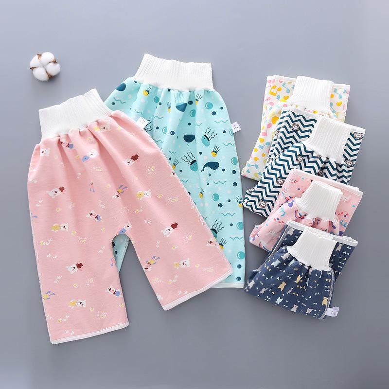 Giường Thoải Mái Trẻ Em & Tã Người Lớn Váy Quần Cho Bé Mùa Hè Thấm Hút Quần Short Ngăn Ngừa Váy Thời Điểm Rò Rỉ Trải Thảm