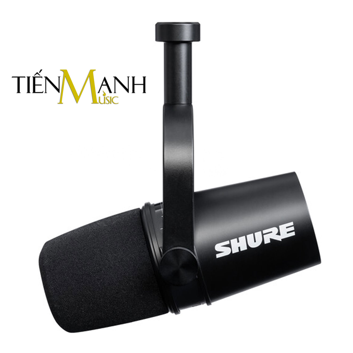 Micro Shure MV7-K (Đen) - Cổng USB &amp; XLR Livestream Podcast Mic Thu Âm Phòng Thu MV7K Studio Microphone Biểu Diễn Chuyên Nghiệp MV7 Hàng Chính Hãng - Kèm Móng Gẩy DreamMaker