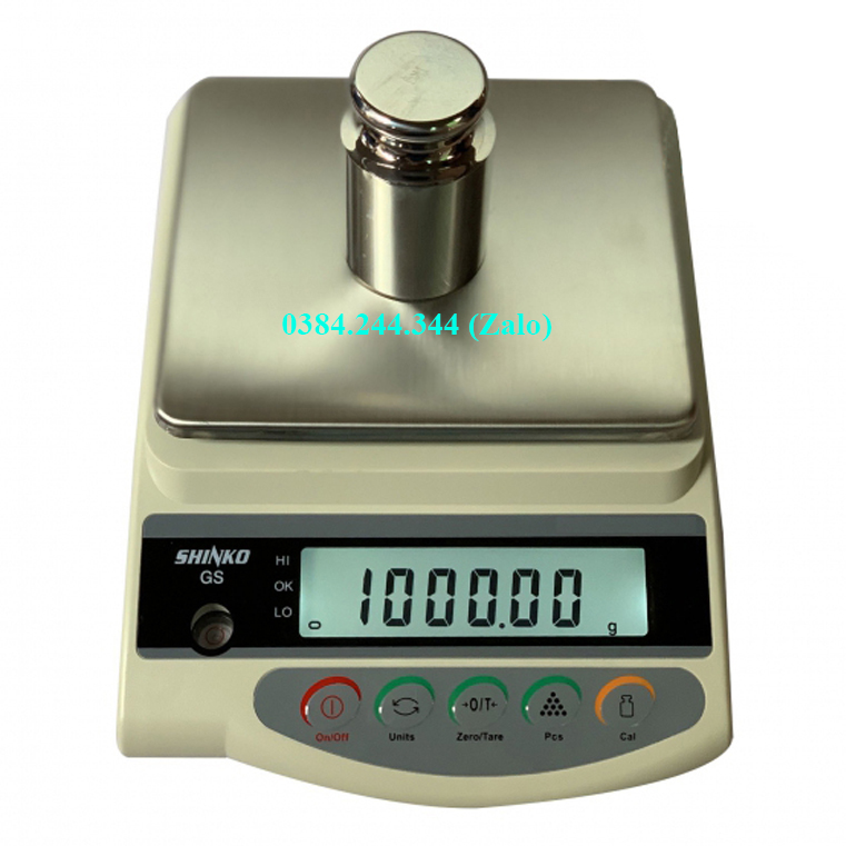 Cân điện tử kỹ thuật 1 hoặc 2 số lẻ Shinko GS - Nhật Bản , Mức ký/ Độ chia lựa chọn: 1200g/0.01g, 2200g/0.01g, 3200g/0.01g, 2200g/0.1g, 3200g/0.1g, 6200g/0.1g