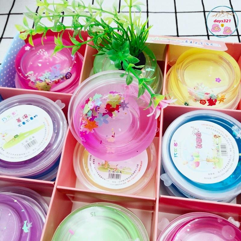 Slime HỘP HOA QUẢ LOẠI NHỎ charm sao nhũ đa dạng cực đẹp thiết kế độc đáo ấn tượng Đồ chơi Slam Gudetama