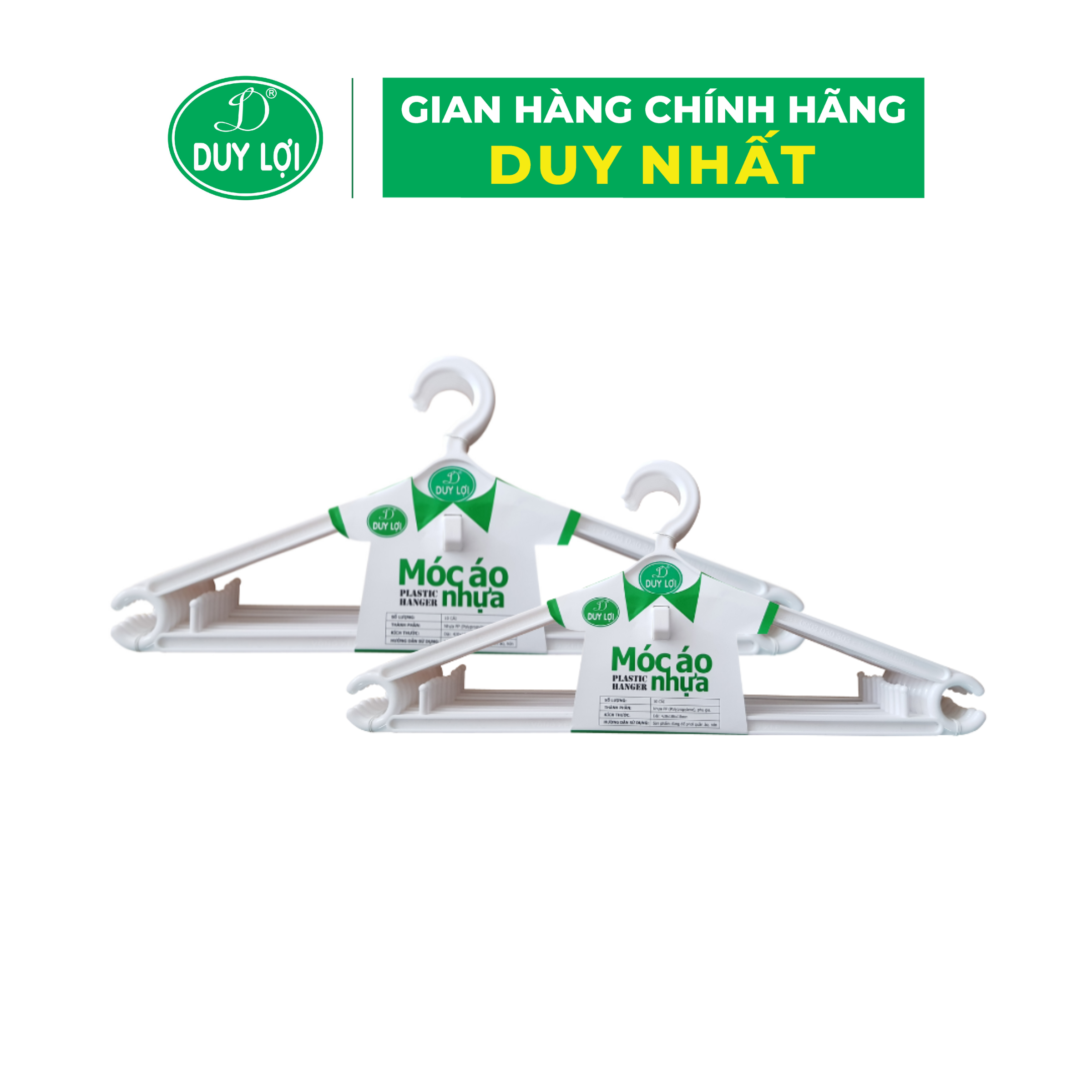 COMBO 20 MÓC ÁO NHỰA DUY LỢI