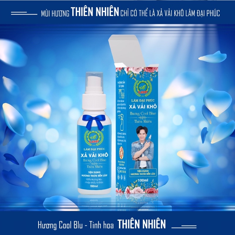 Xả vải khô xịt thơm quần áo Lâm Đại Phúc hương nước hoa Luxury siêu thơm bám vải lâu hơn 48h