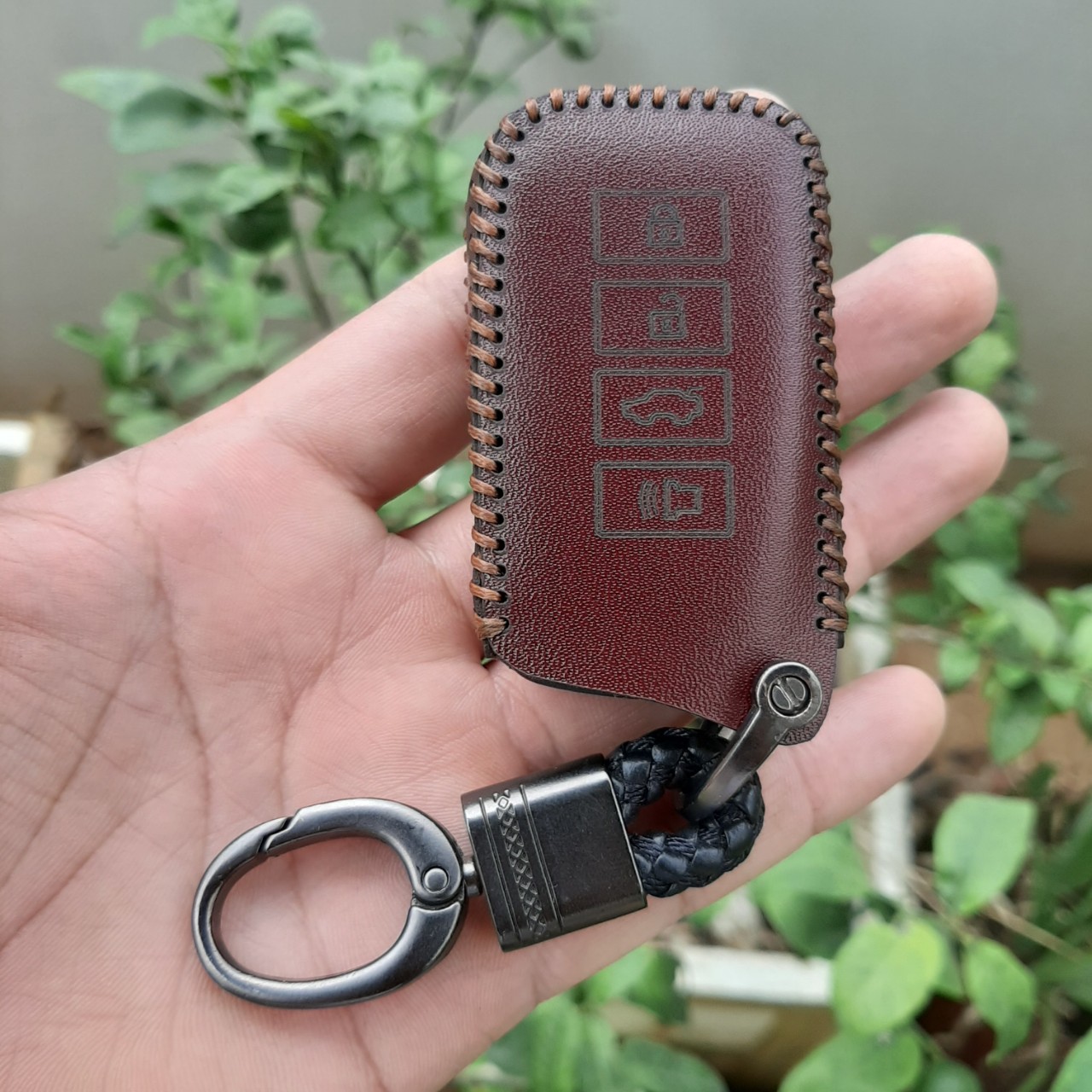 (DA THẬT) Bao da chìa khoá Lexus handmade da thật (mẫu mới) - Lexus RX, LX, GX, NX, ES da bò thật, bảo hành 2 năm