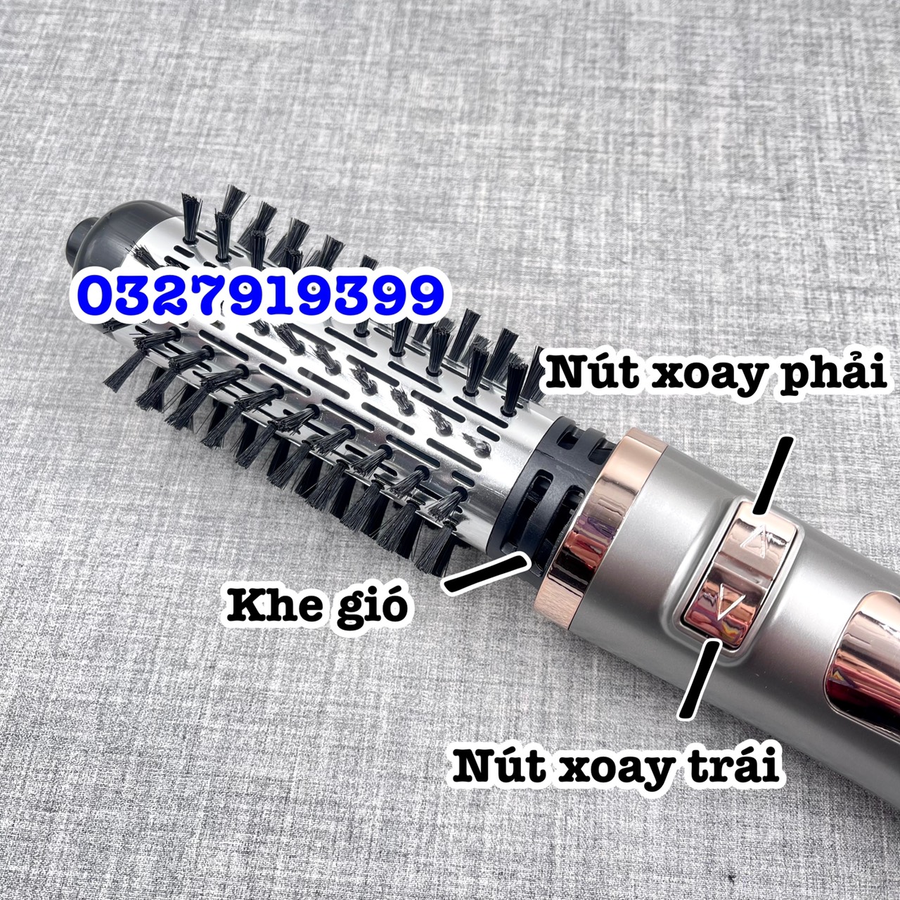 Lược điện-lược sấy làm xoăn xoay tự động 360 độ SHINON 827