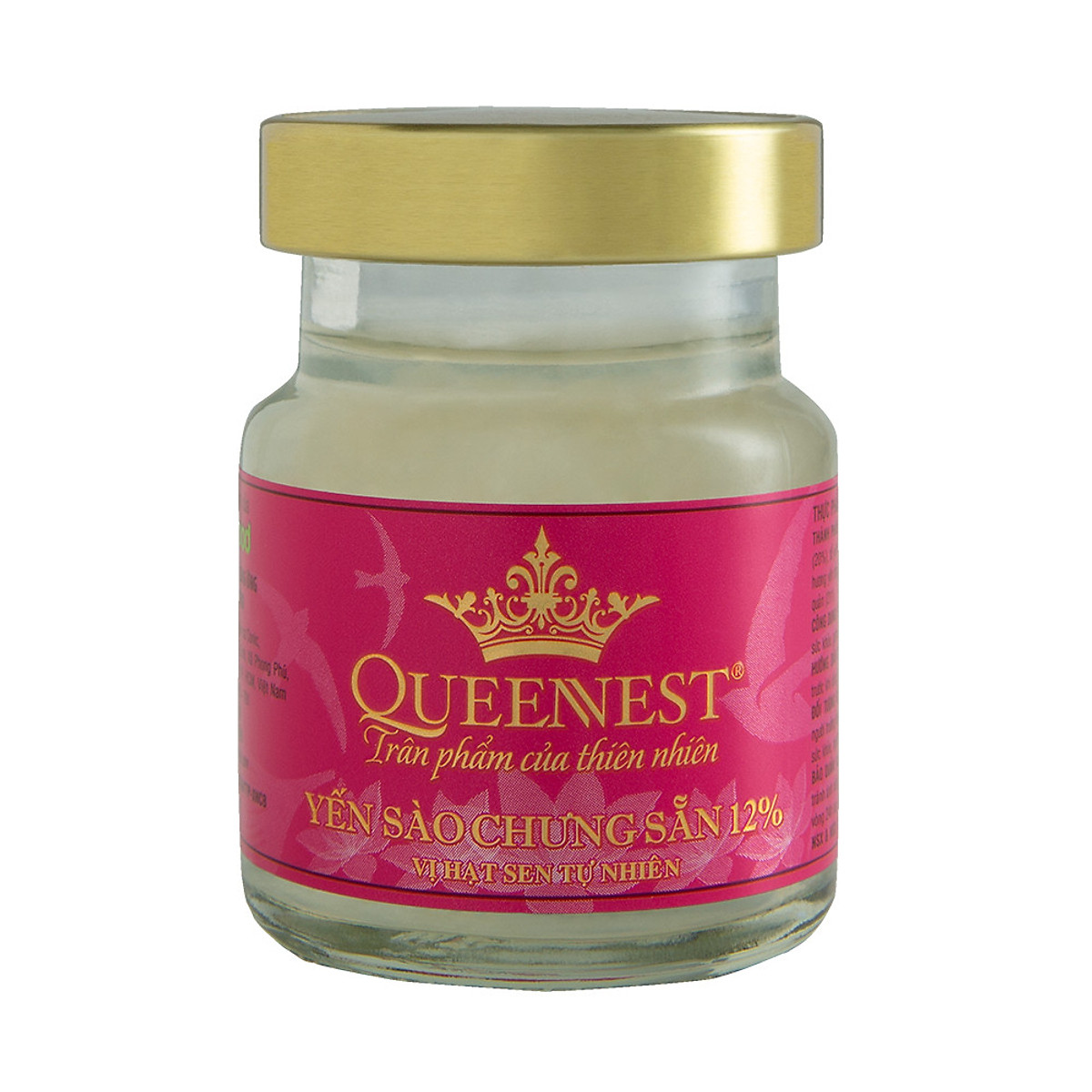 Yến sào chưng sẵn QUEENNEST 12% hương sen (Hũ 70ml)