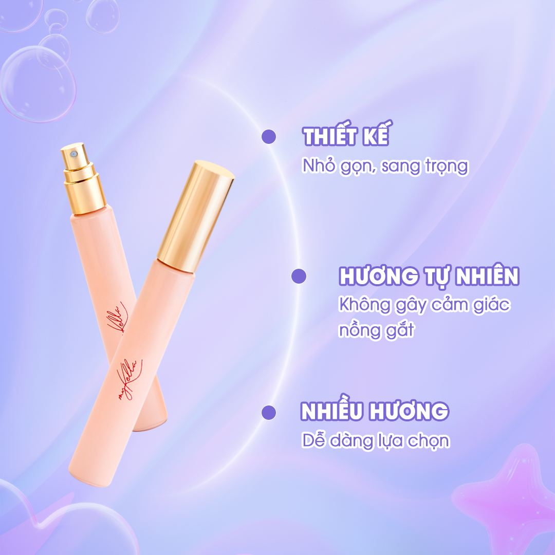 Nước Hoa Cô Đặc myKella 10ml Tỏa Hương Quyến Rũ, Lưu Hương Suốt Ngày Dài