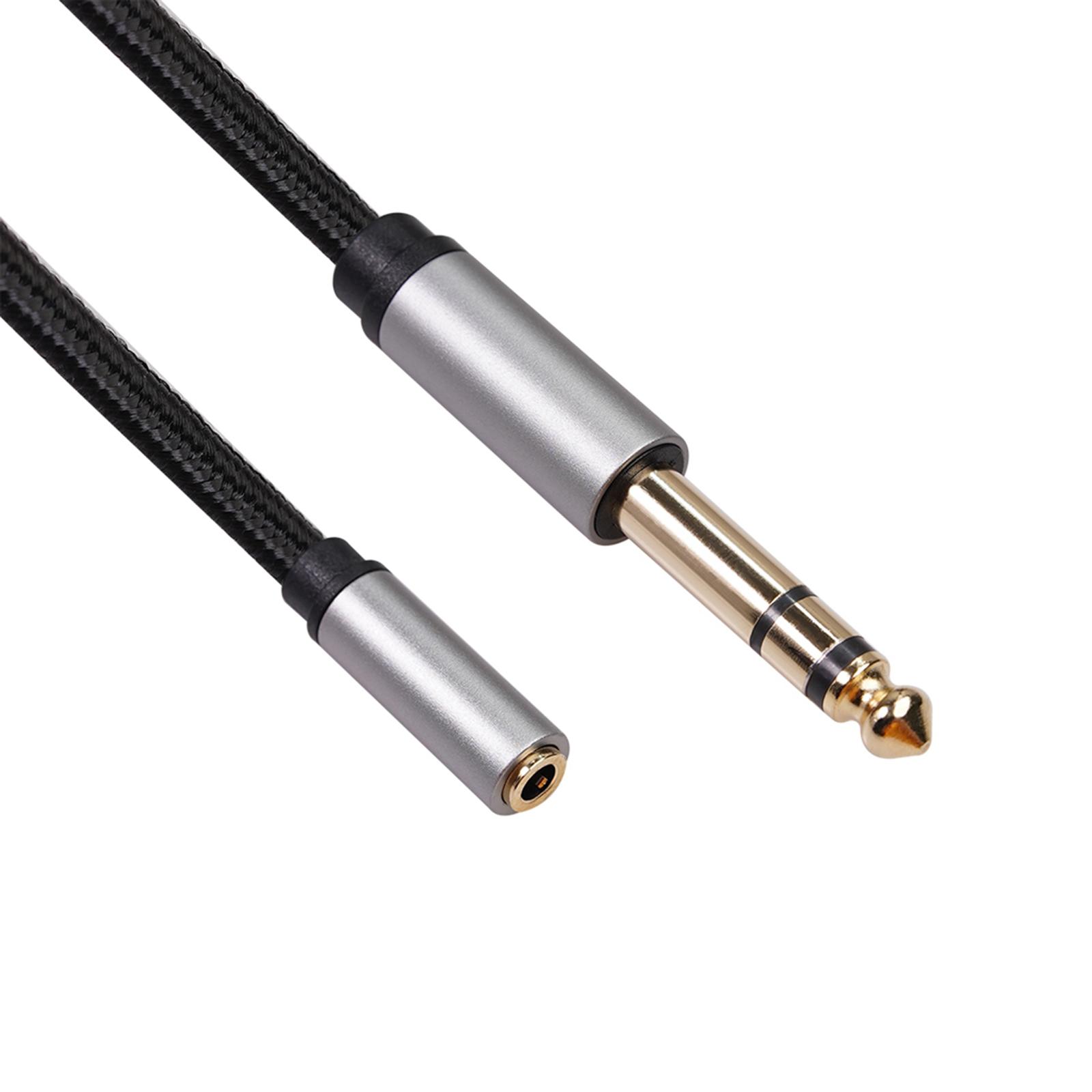 Headphone Adapter 6.35mm Female to 3.5mm Male 1/4 to 1/8 Stereo Audio Adapter Cord