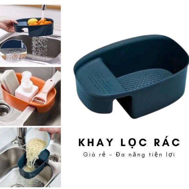 Khay lọc rác, khay đựng đồ bồn rửa chén, bát đa năng