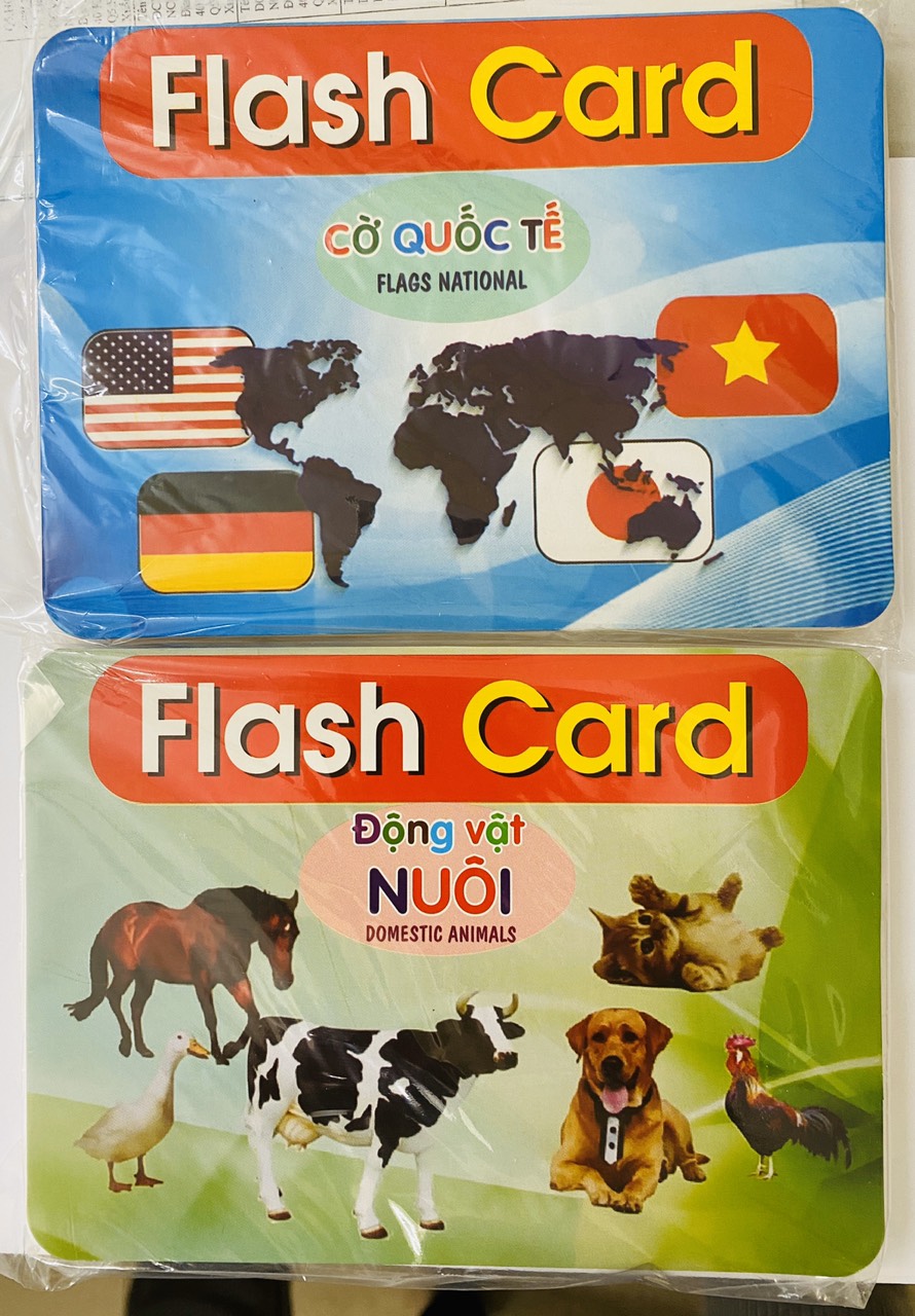 Thẻ Học Thông Minh Flashcard Song Ngữ Cho Bé