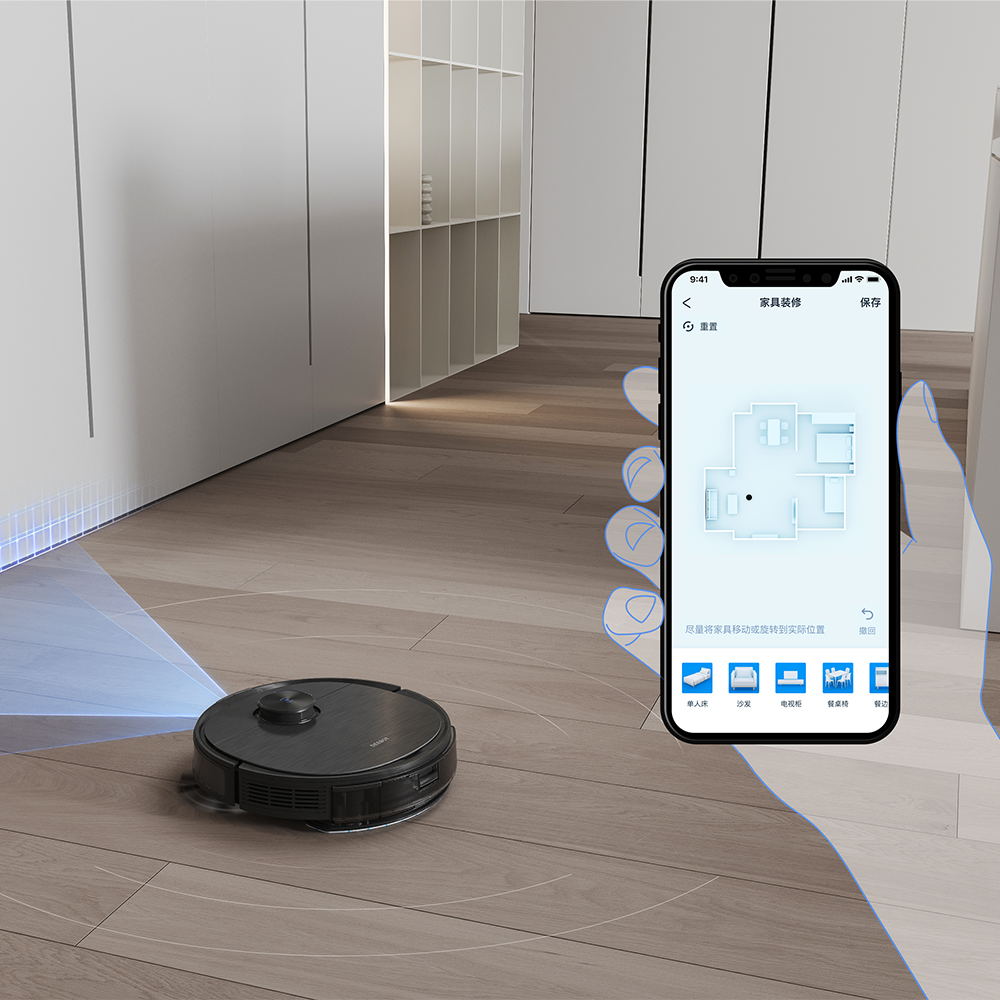 Robot hút bụi lau nhà Ecovacs Deebot T9 AIVI Plus - hàng nhập khẩu chính hãng full VAT, bảo hành chính hãng 24 tháng bởi Vietnam Robotics, lực hút 3000Pa, thời gian hoạt động 3 giờ liên tục