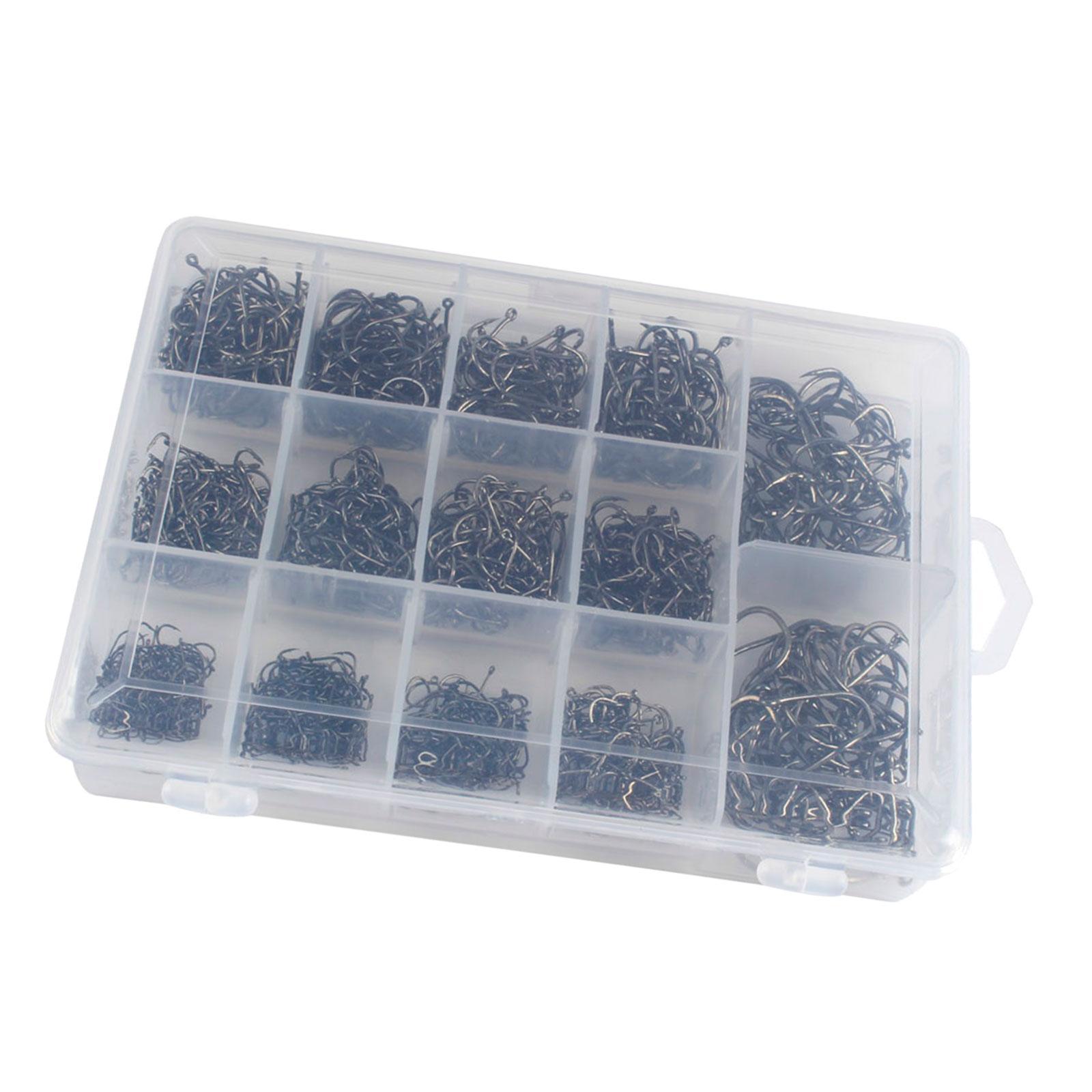 Fishing Hooks Fish Hooks Fishing Terminal Supplies Offset Fishing Hooks Circle Hooks for Bass Freshwater Outdoor Sports Catfish Sea Fishing