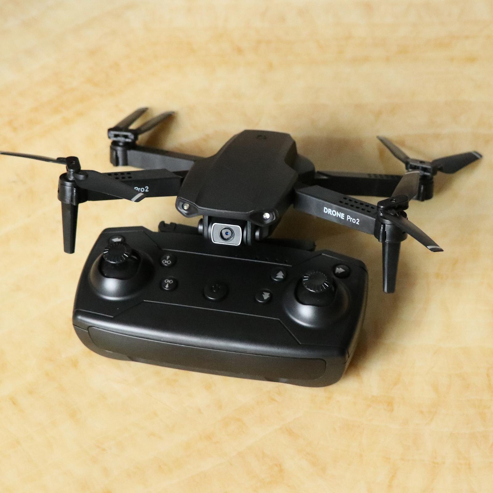 Mini Drone with Camera WiFi Self stabilizing Gimbal 720P Single black