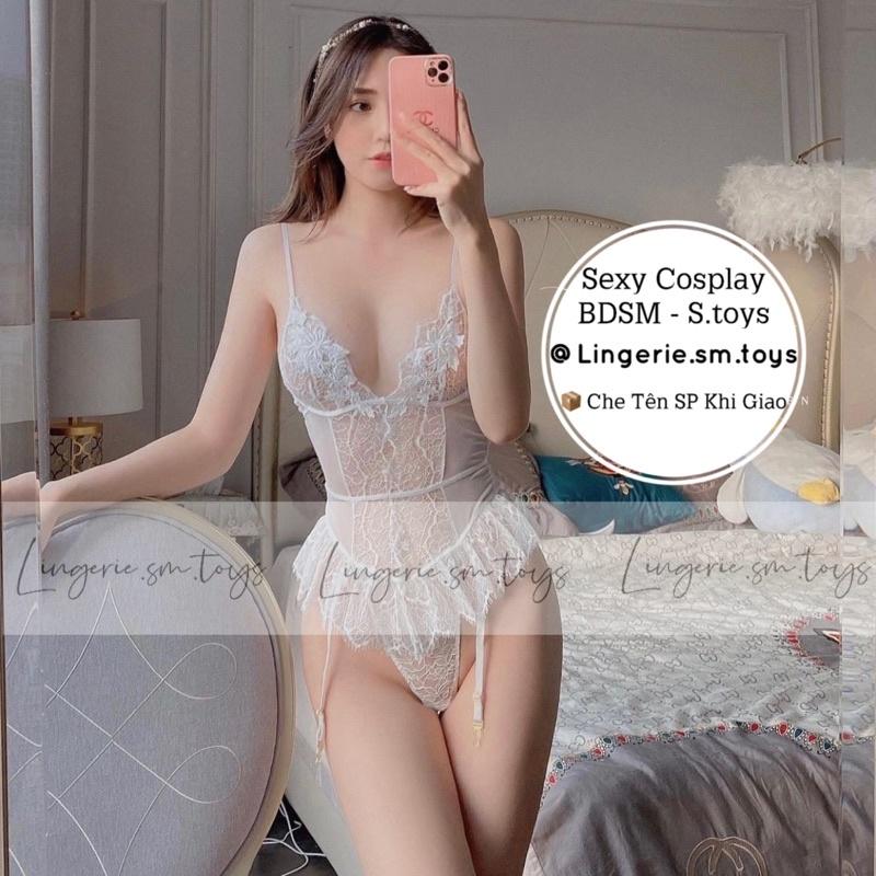 YT1443 Lucille Bodysuit - Jumsuit Ren Voan Mềm Mại Vạt Cao Sexy