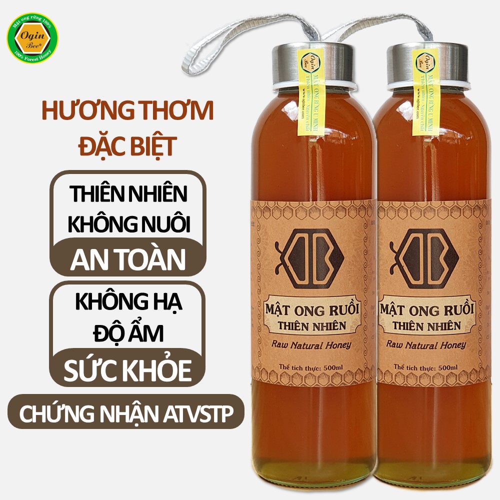 Mật ong ruồi thiên nhiên 500ml, Loại mật hiếm và có hương vị khác ...