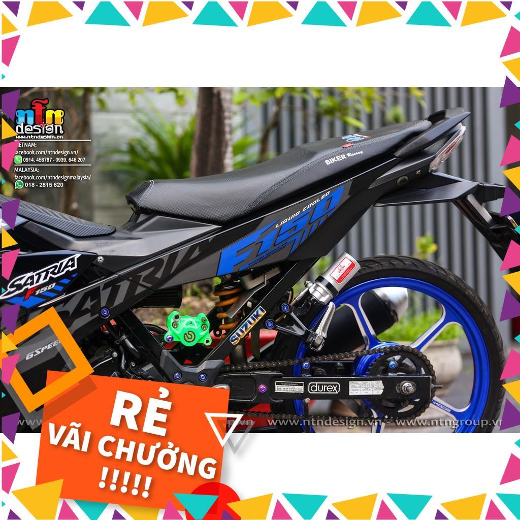 Tem Rời Raider FI Mẫu Zin 2021 Xám Xanh Đen