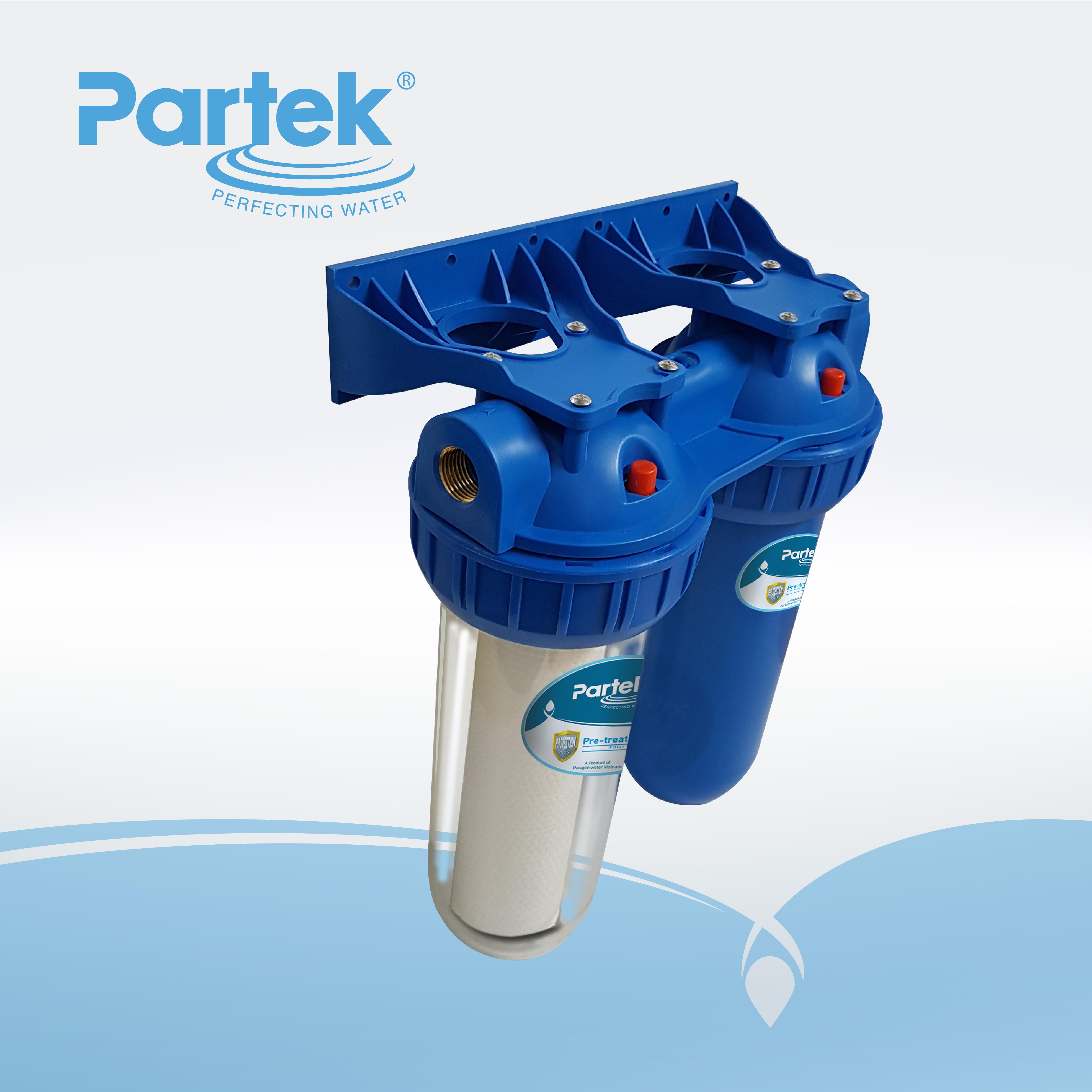 Bộ lọc nước sinh hoạt Partek P1020-2PRS-G cao cấp hàng chính hãng