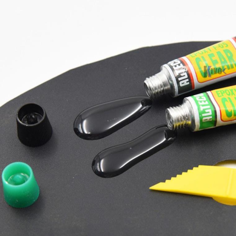 Keo AB Nhật 2 Thành Phần ALTECO F05 CLEAR EPOXY Siêu Cứng Dán Nắp Đáy, Kính Đồng Hồ