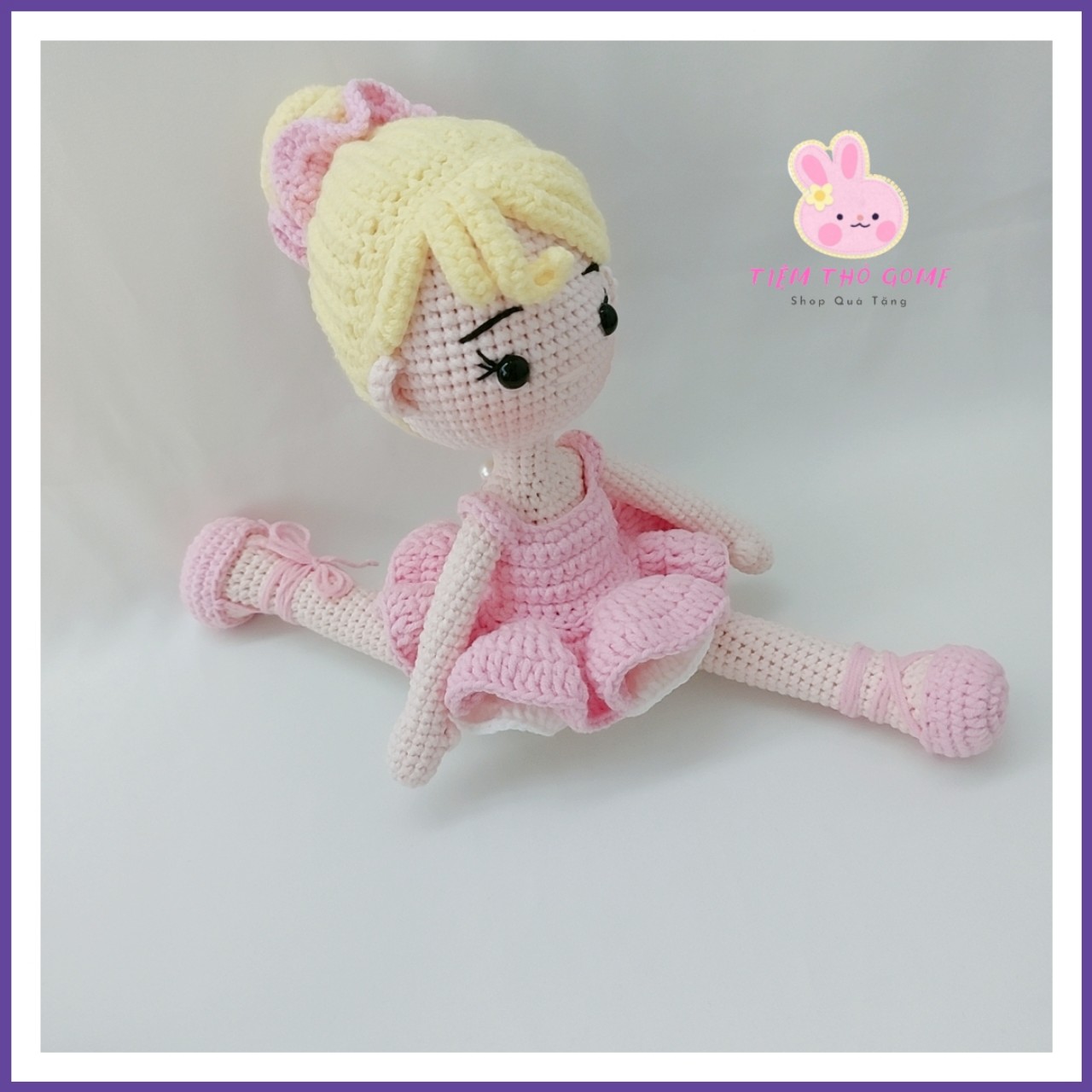 Búp bê nhồi bông, búp bê len móc handmade, Búp Bê Balle 30, quà cho bé