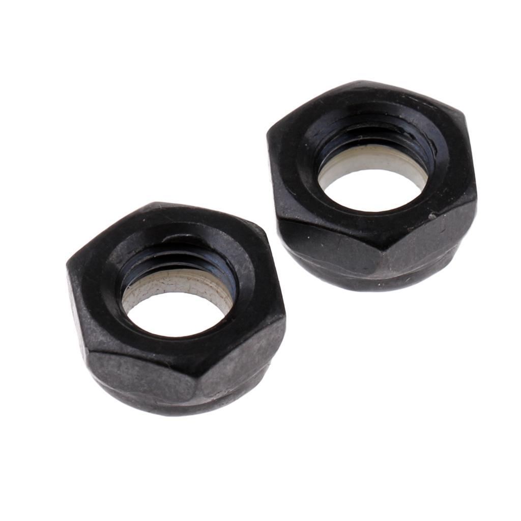 40 Pcs Skateboard Longboard Truck Wheels Axle Nuts + 40 pcs Bearing Spacers