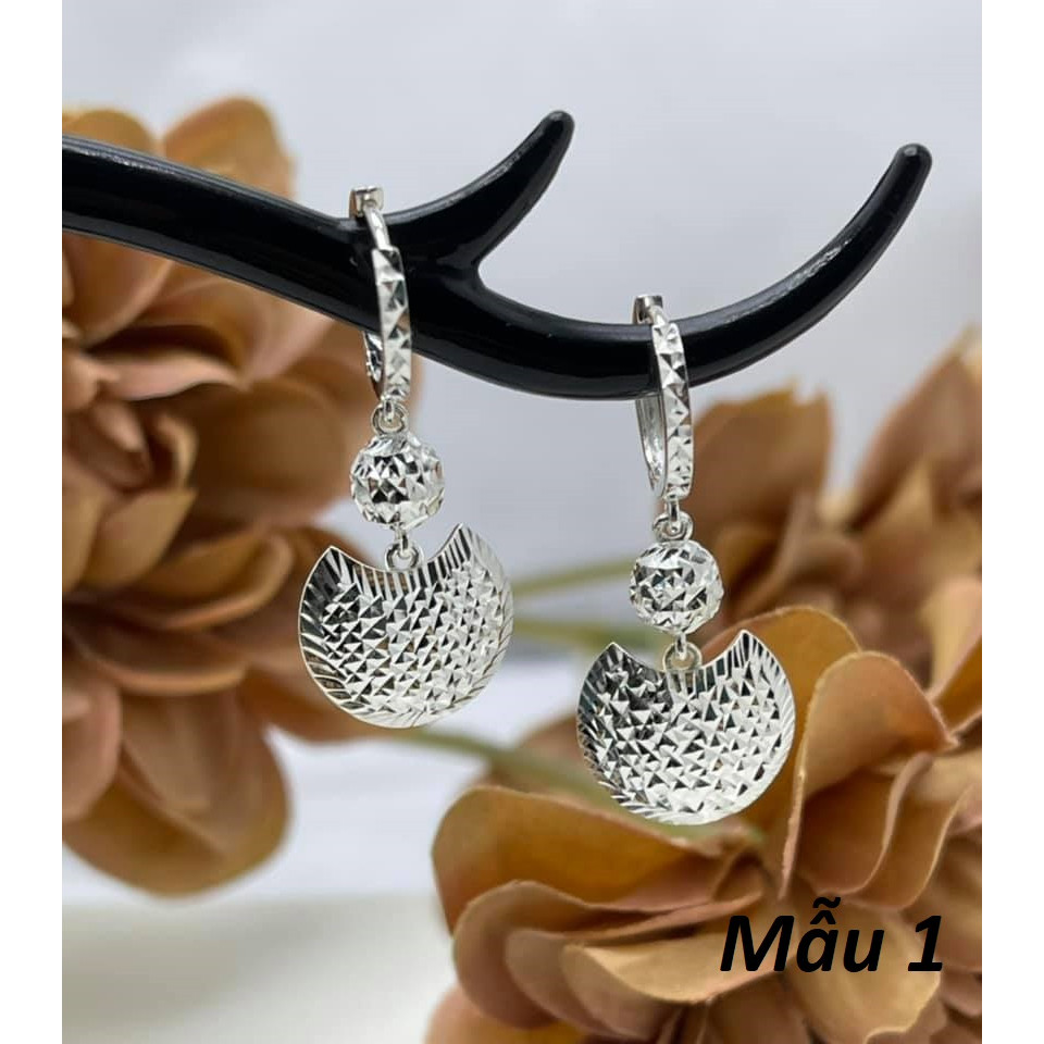 Bông tai khuyên tròn chất liệu bạc s99 MS159b