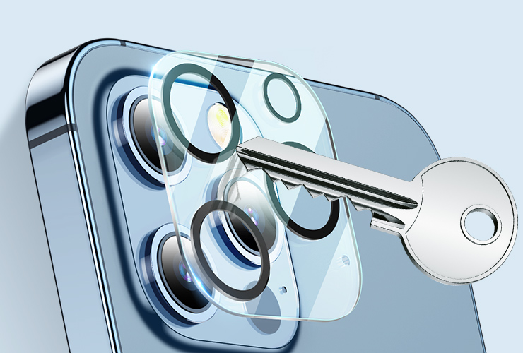 Miếng Dán Kính Cường Lực Camera ESR Tempered-Glass Camera Lens cho iPhone 13 Mini / 13 / 13 Pro / 13 Pro Max - Hàng Chính Hãng