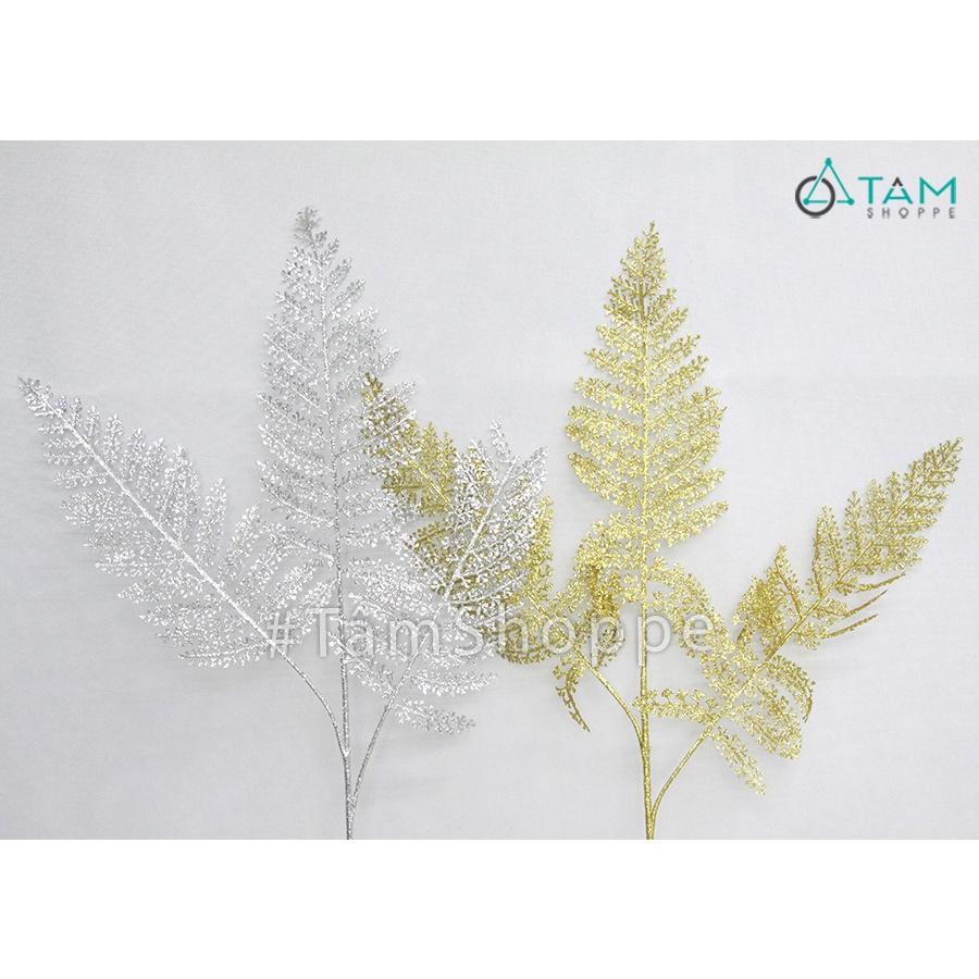 Cành lá dương xỉ Lady fern giả phủ kim tuyến CHG-117