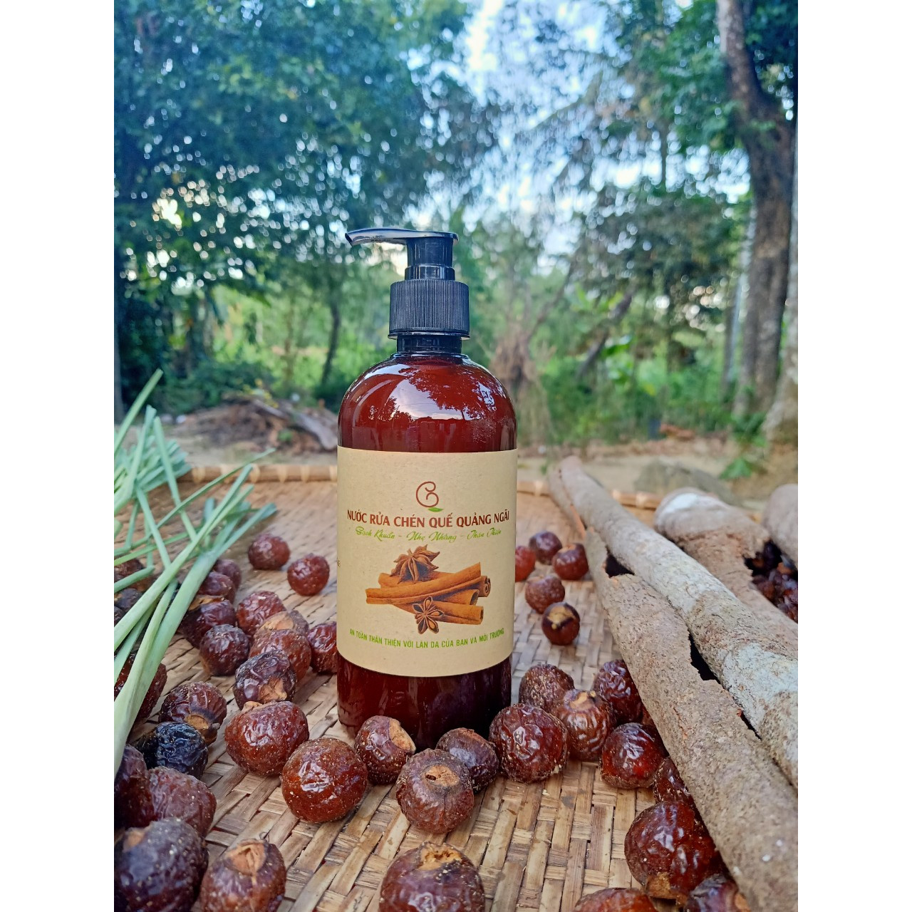 Nước rửa chén Quế Quảng Ngãi 500ml