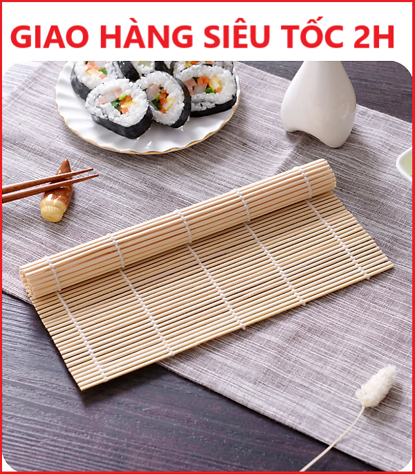 Dụng Cụ Cuộn Sushi Bằng Gỗ