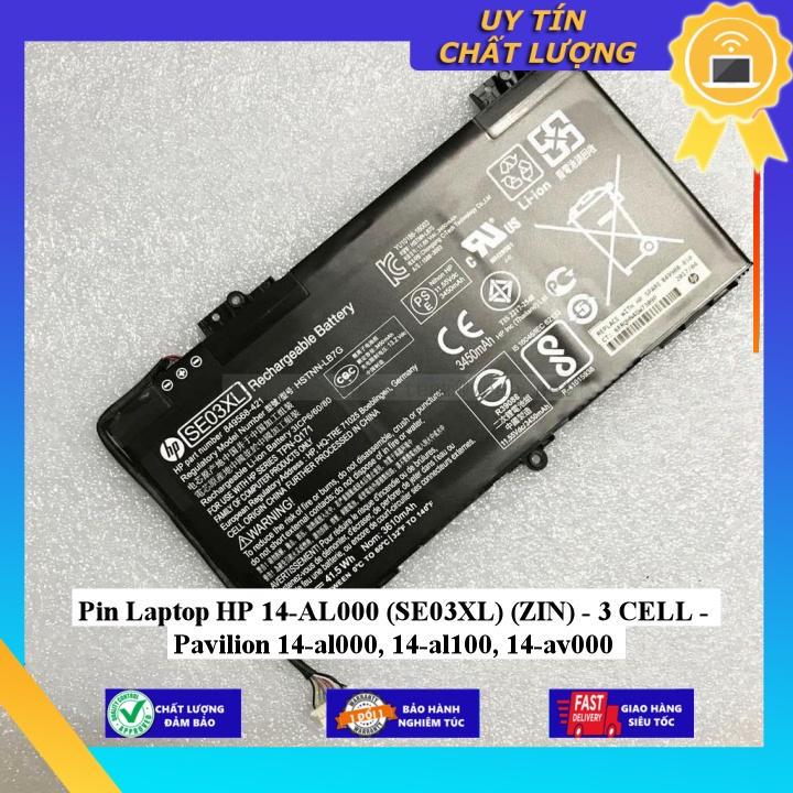 Pin dùng cho Laptop HP 14-AL000  Pavilion 14-al000 14-al100 14-av000 - Hàng Nhập Khẩu New Seal
