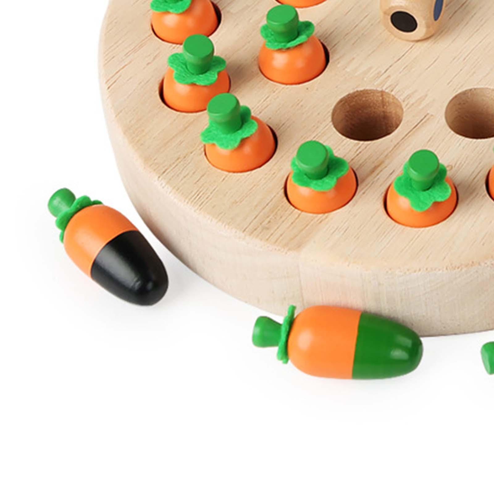 Montessori Wooden memory matching Game, Fun Block Board Game, Color Memory ,for Party Indoor
