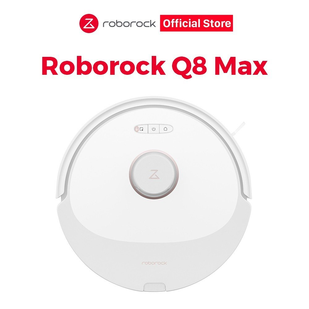 Robot Hút Bụi Lau Nhà Roborock Q8 Max - Lực Hút 5500Pa - 02 Chổi Cuộn - Hàng Chính Hãng - Bảo Hành 24 Tháng