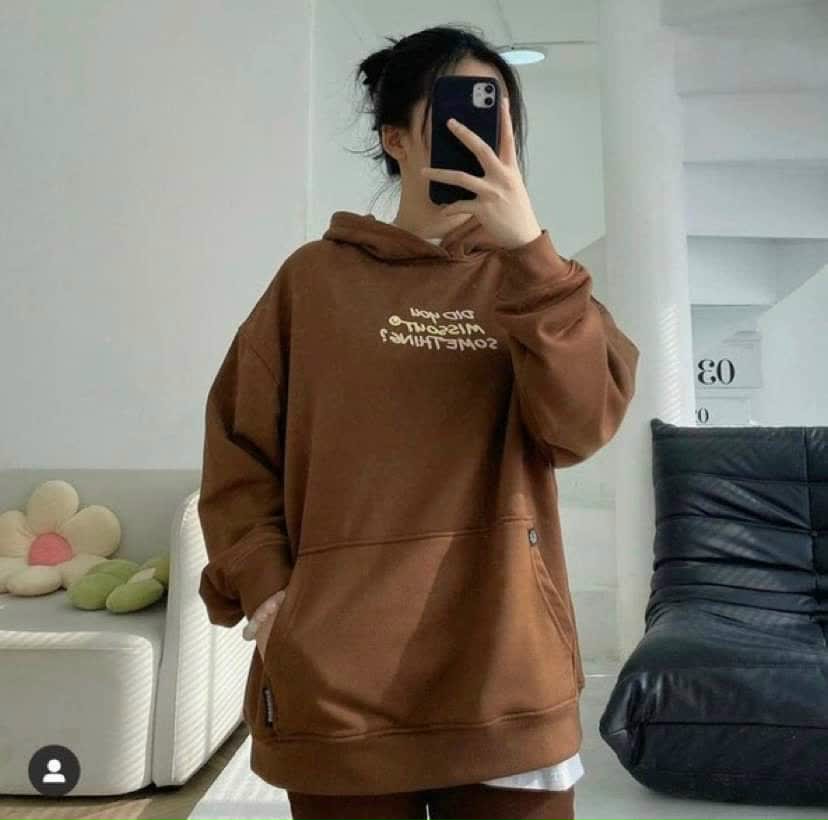 Áo STARS HOODIE, Áo HOODIE ZIP LOGO, Áo Hoodie Nỉ Lót Bông form rộng Did You unisex , Áo Hoodie nỉ DID You màu nâu unisex ảnh thật, áo khoác hoodie did you miss out something