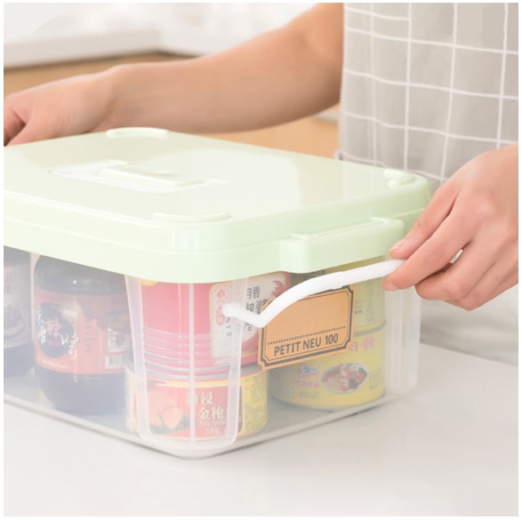 Hộp đựng đồ đa năng Fudo Giken Petit Neu, có thiết kế quai cầm tiện lợi cùng với khóa bật an toàn - nội địa Nhật Bản