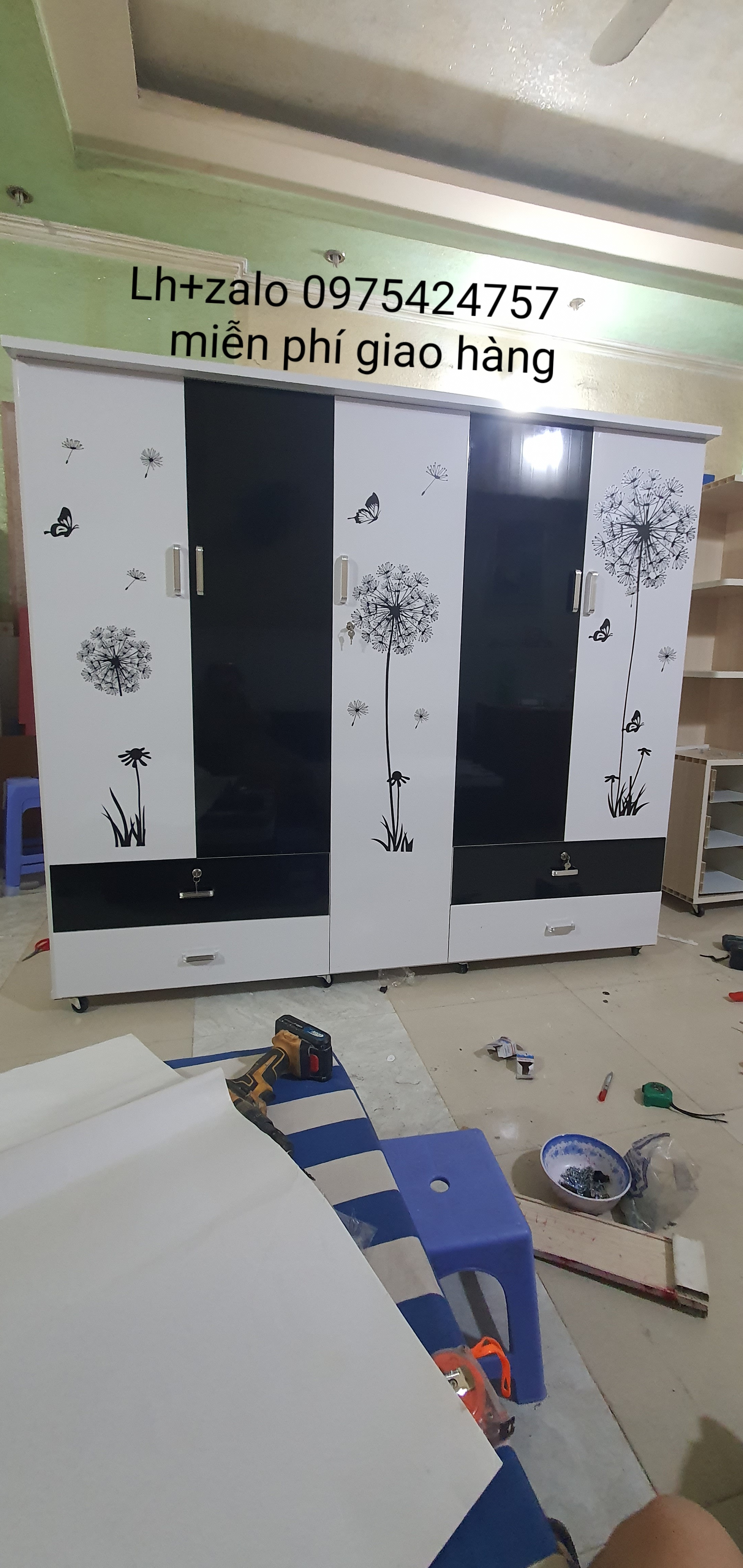 Tủ nhựa đài loan 5 cánh