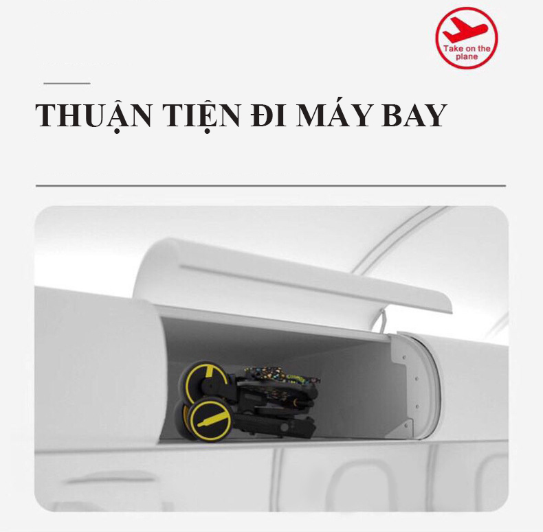 Xe  đẩy 3 bánh hai chiều kiêm xe chòi chân cho bé gấp gọn, dành cho bé từ 1 - 5 tuổi Trọng tải 40kg, siêu nhẹ 6kg