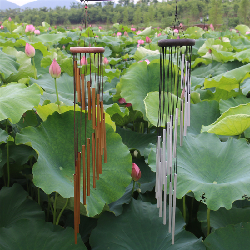 Chuông gió phong thủy 18 thanh xoắn ốc size lớn 90 cm
