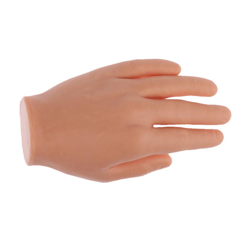 Tattoo Nail Tip Permanent Makeup Silicone Training Practice Fake Skin Hand