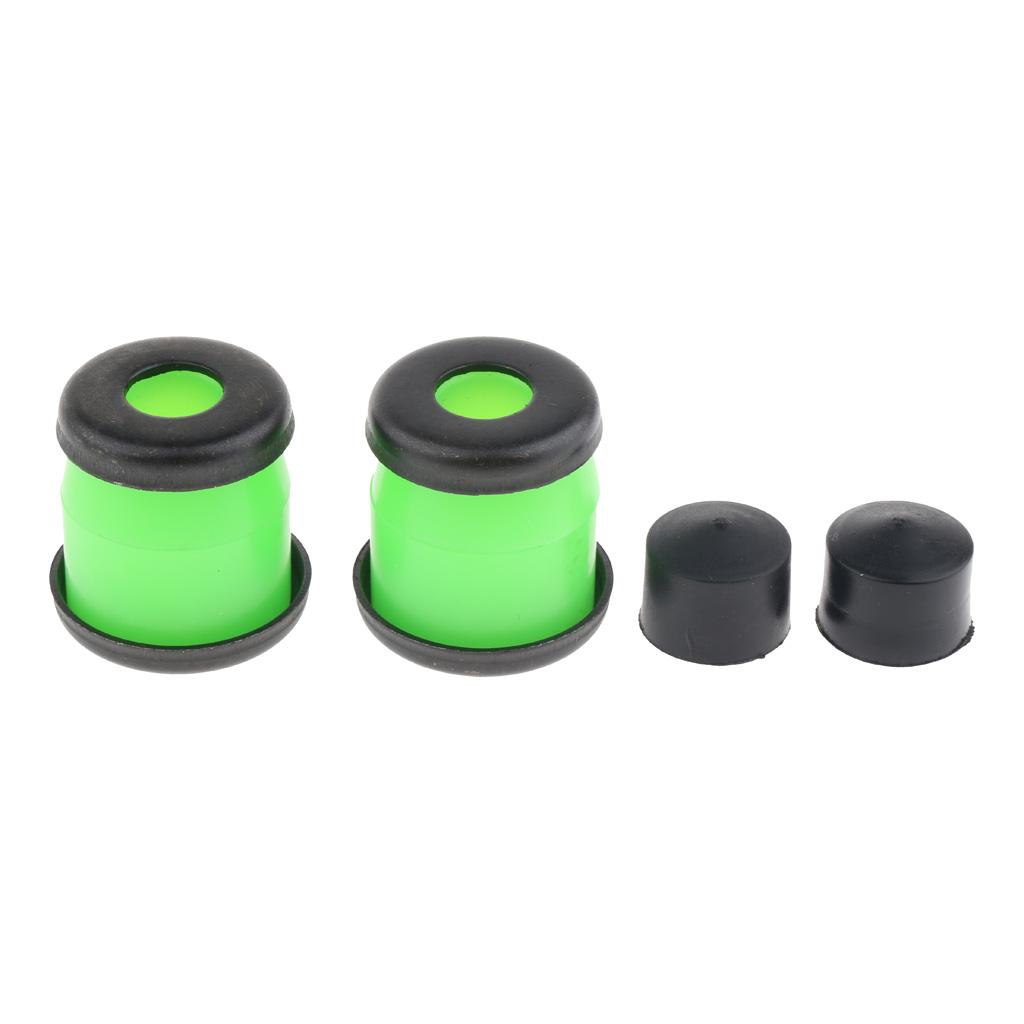 2xSkateboard Rebuild Kit Bushings Washers Pivot Cups for 2 Trucks 5in Green
