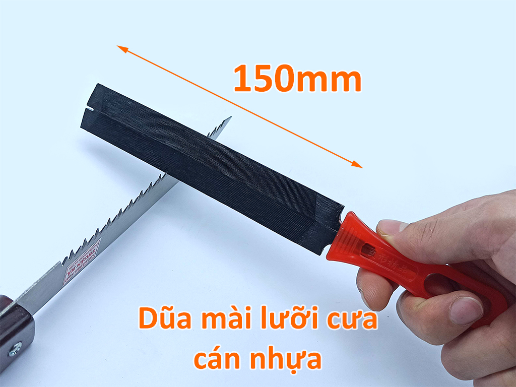 Dũa mài lưỡi cưa 6inch 150mm cán nhựa