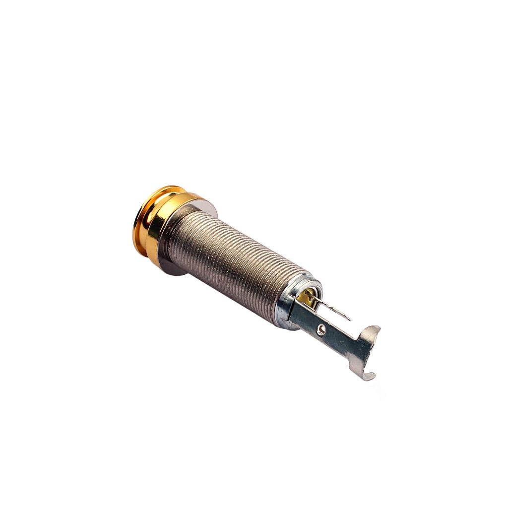 Sunnimix Guitar Bass Cấp Pin Jack Đầu Ra 1/4 Inch Stereo Jack Cắm Ổ Cắm Cho Đàn Acoustic Guitar Điện