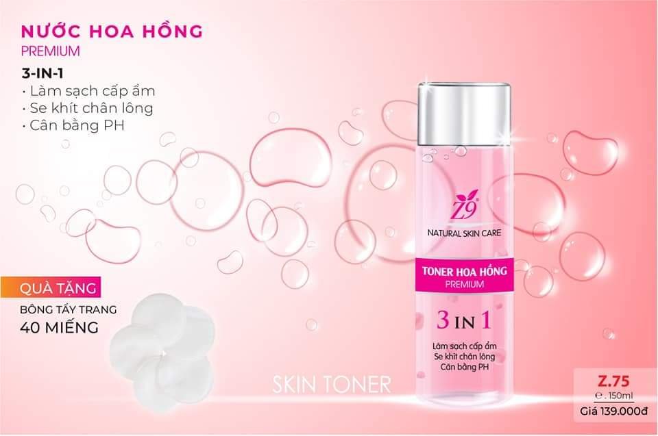 Z9 NƯỚC HOA HỒNG 150ML