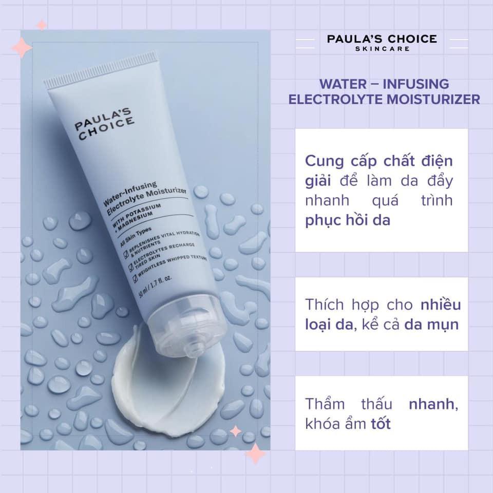 Kem dưỡng ẩm ngậm nước dành cho da mất nước Paula's Choice Water-Infusing Electrolyte Moisturizer