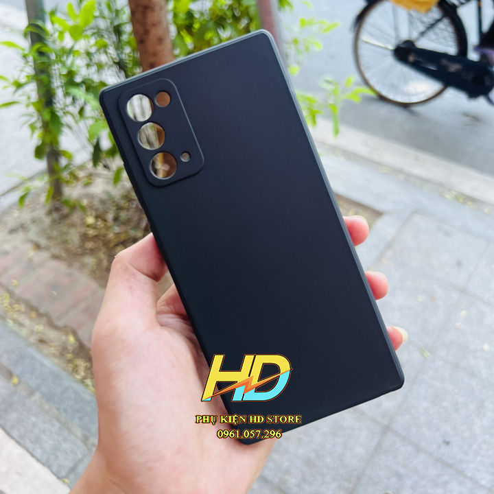 Ốp lưng dành cho SamSung Galaxy Note 20, Note 20 Ultra, Note10, Note 10 Plus, Note 10 Lite dẻo silicone màu đen chống bám vân tay