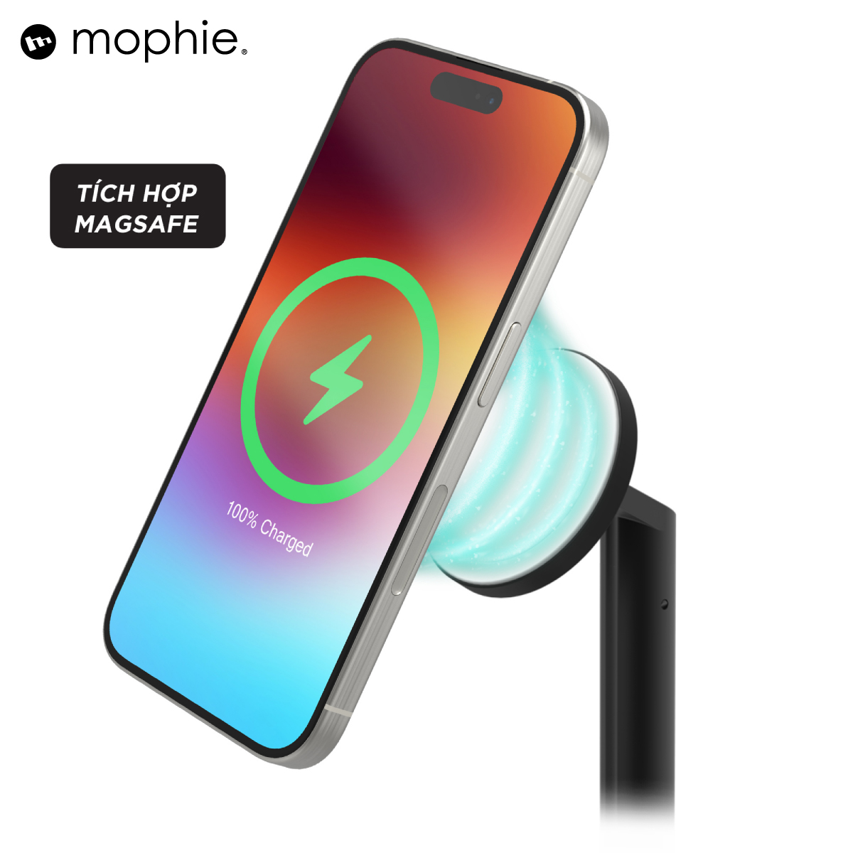 Đế sạc đa năng Mophie 3in1 extendable, sạc nhanh 3 thiết bị, BH 2 năm 1 đổi 1 - Hàng chính hãng