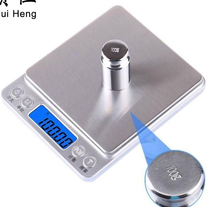 Cân tiểu li điện tử trang sức, nhà bếp độ chính xác cao 0.1g - 3000g